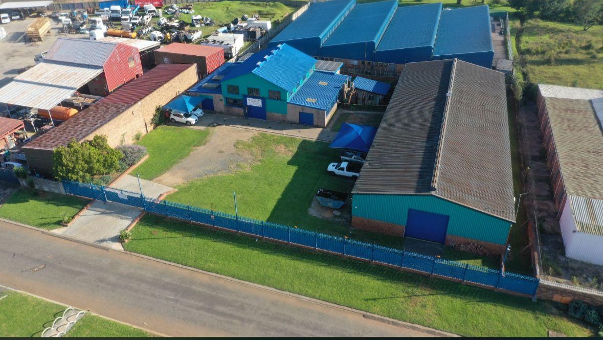 Aerial view of the Tunnel Fox Engineering workshop and yard in Brakpan